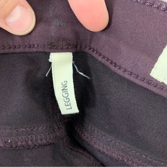 Rag & Bone Jeans Leggings Coated Womens 23 Wine Skinny Burgundy Waxed Denim - Picture 5 of 13